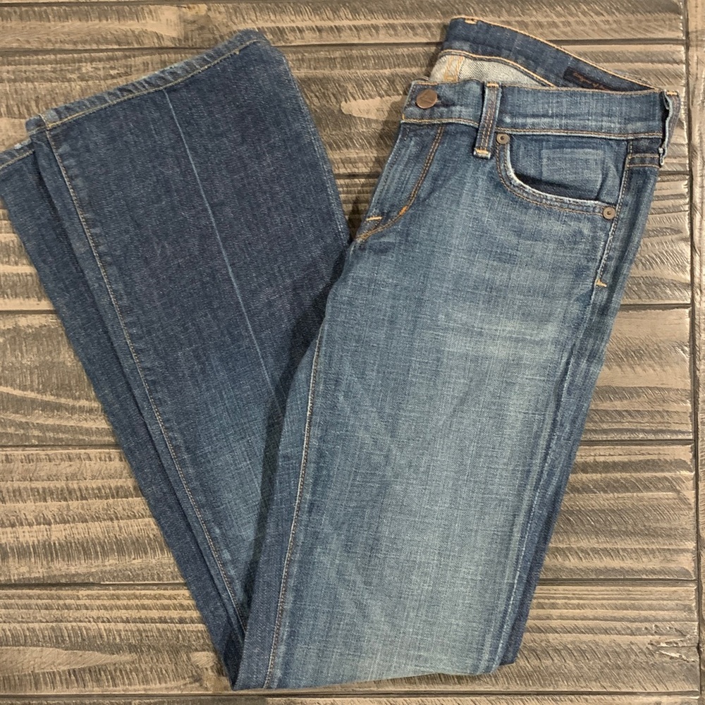Citizens Of Humanity Blue Denim with Gold Stitching